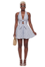 Coastal Knot Tie-Front Mini Dress