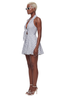 Coastal Knot Tie-Front Mini Dress