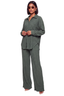 Easy Does It Plisse Pants Set (Seaweed Clay)