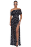Spot On Off-Shoulder Maxi Dress- Preorder Ships 5/29