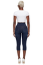 V-Cut High Waist Capri Denim