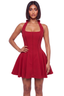 Vin Rouge Flare Mini Dress