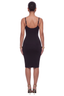 Afterhours Gold Bar Midi Dress (Black)