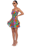 Tropical Bloom Smocked Mini Dress