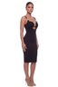 Afterhours Gold Bar Midi Dress (Black)