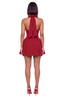 Vin Rouge Flare Mini Dress