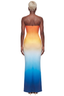 Shore Glow Ombre Seashell Maxi Dress