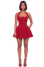 Vin Rouge Flare Mini Dress