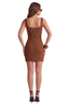 Tribal Sketch 3D Mini Dress (Brown)
