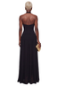 Midnight Curtain Corset Chiffon Maxi Gown