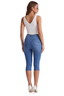 Pedal Pusher High Waist Denim Capris