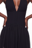Midnight Curtain Corset Chiffon Maxi Gown