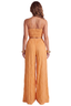 Shell Shimmer Wide Leg Pants Set (Orange)