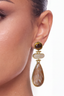 Tiger's Eye Tiered Drop Earrings