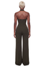 Martini Hour Halter Wide Leg Jumpsuit (Olive Green)