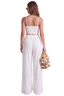 Shell Shimmer Wide Leg Pants Set (White)
