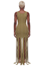 String of Pearls Knit Maxi Dress (Olive)- Preorder Ships 8/31
