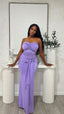 Lavender Strapless Maxi Dress