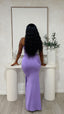 Lavender Strapless Maxi Dress
