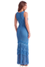 Santorini Fringe Tiered Maxi Dress