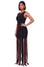 Pearls Knit Maxi Dress (Black)- Preorder Ships 8/31