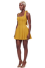 Honeycomb Flare Mini Dress