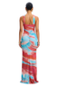 Sunset Mirage Abstract Printed Maxi Dress- Preorder Ships 3/4