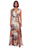 Earth & Ember Plunge Maxi Dress