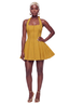Honeycomb Flare Mini Dress