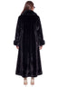 Caviar Faux Fox Trim Long Coat
