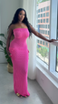 Tube Top Maxi Dress (Fuchsia)