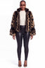 Hazelnut Cropped Zip Faux Fur Jacket