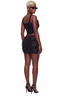 3D Floral Skirt Set (Black)