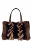 Carry-All Oversized Faux Fur Tote (Brown)