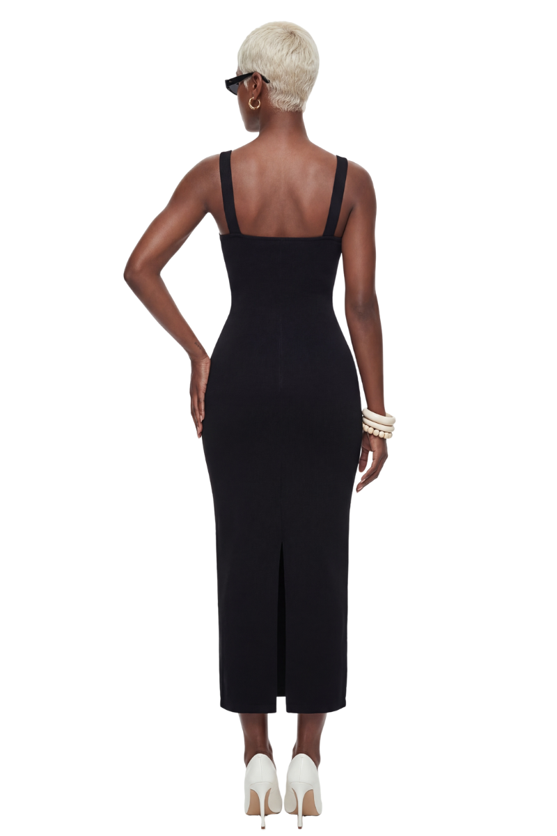 Line Art Bodycon Midi Dress- Preorder Ships 6/9 – Kayl The Label