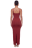 Second Skin Sculpted Maxi Dress (Clay Red)