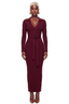 Body Language Ribbed Maxi (Wine)