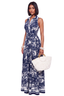 Storybook Collared Maxi Dress (Navy)