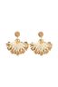 Coastal Fan Raffia Earrings