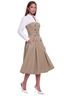 Double Take Belted Trench Shirt Midi Dress