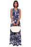 Storybook Collared Maxi Dress (Navy)