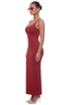 Second Skin Sculpted Maxi Dress (Clay Red)