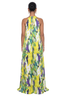 Brushstroke Halter Two-Piece Set (Yellow/Purple)