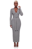 Body Language Ribbed Maxi (Gray)
