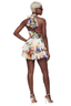 Botanical Floral Ruffle Romper