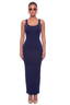 Second Skin Sculpted Maxi Dress (Midnight Blue)