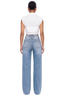 High Rise Distressed Wide-Leg Jeans
