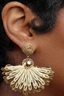 Coastal Fan Raffia Earrings