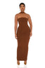 Amara Choker Dress (Brown)