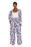 Solona Abstract Kimono Pant Set (Violet)